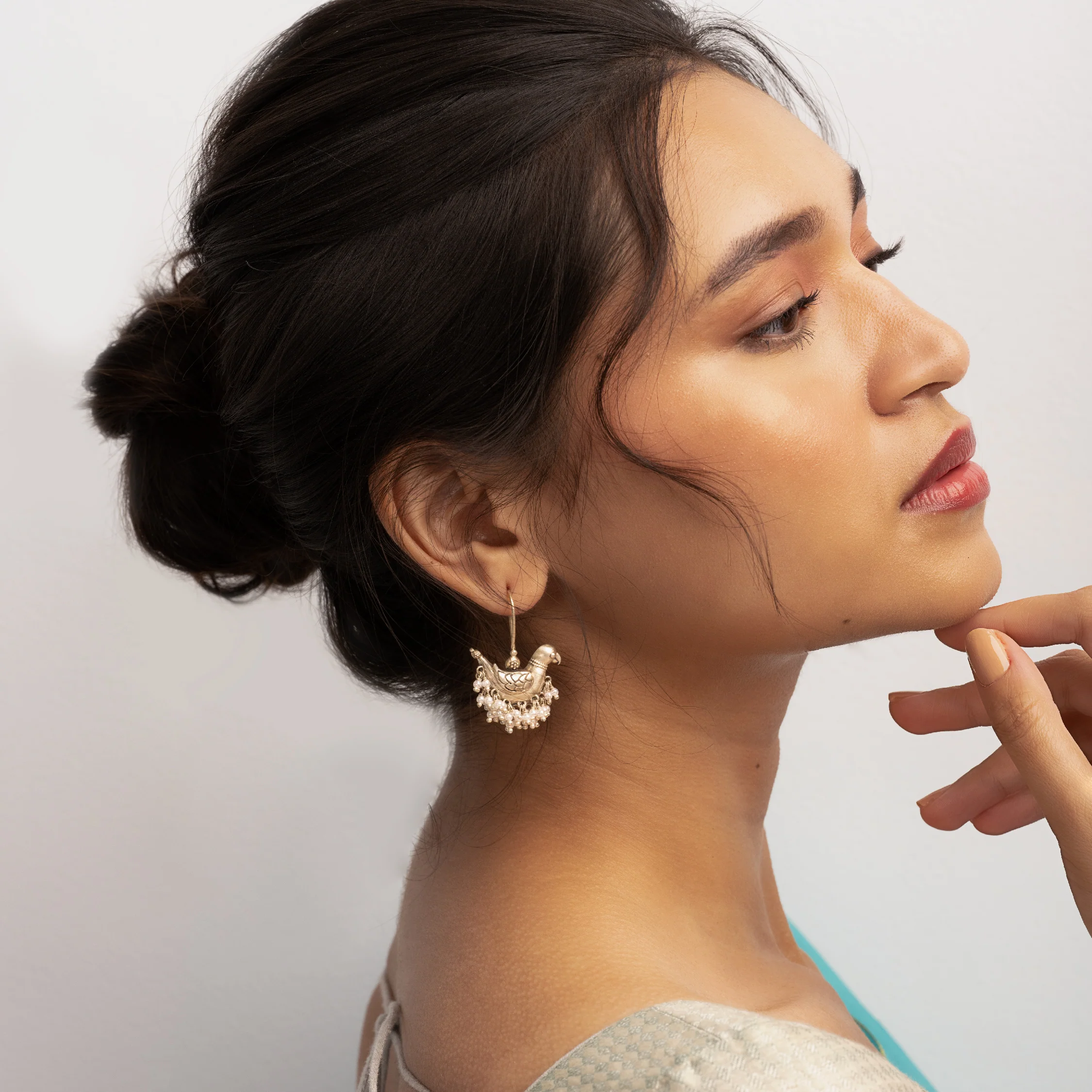 Shuk Sarika Silver Earrings by MOHA - Image 5