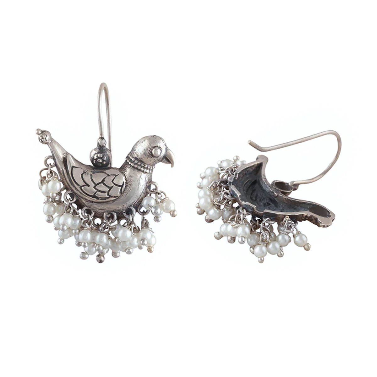 Shuk Sarika Silver Earrings by MOHA - Image 6
