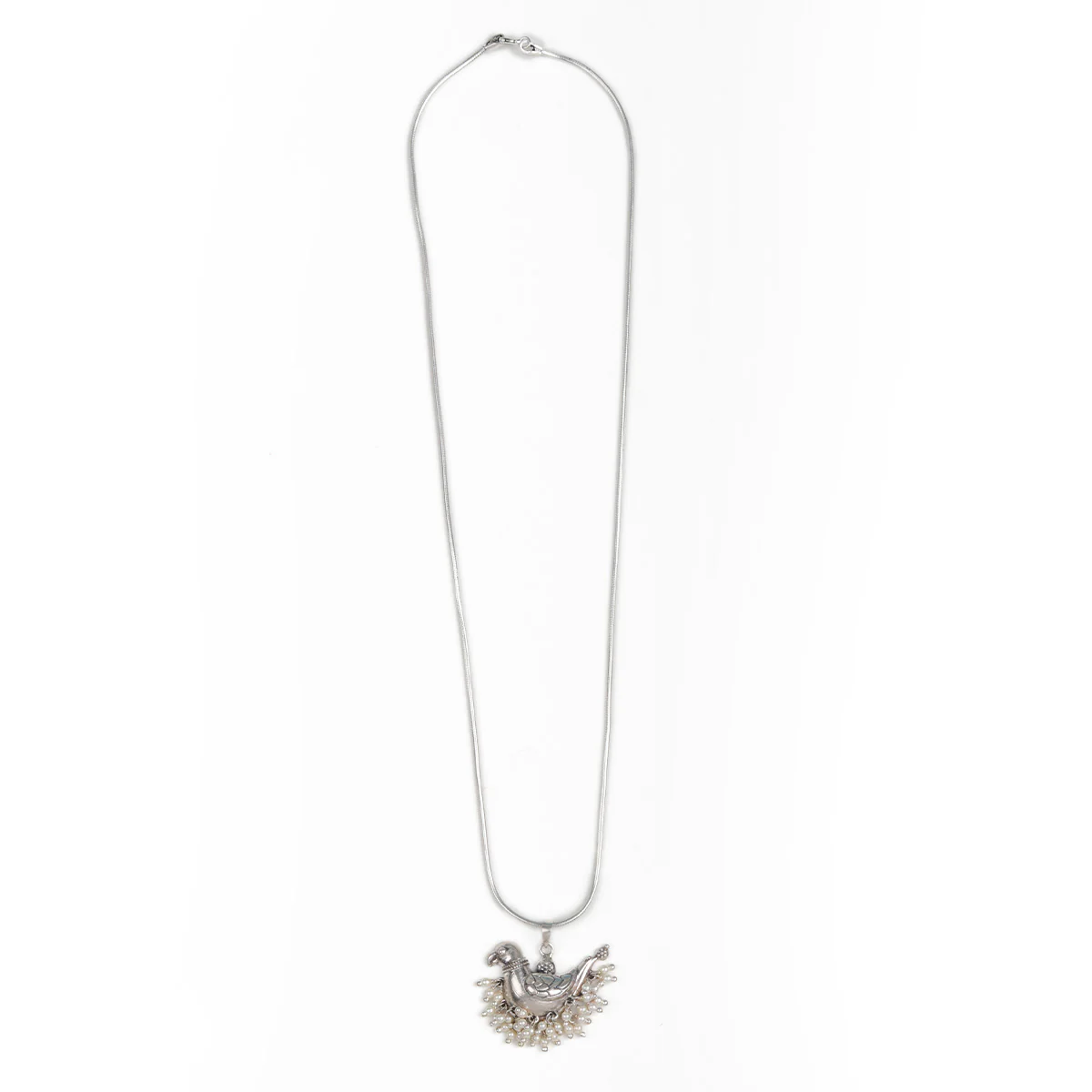 Shuk Sarika Silver Pendant With Chain by MOHA - Image 5