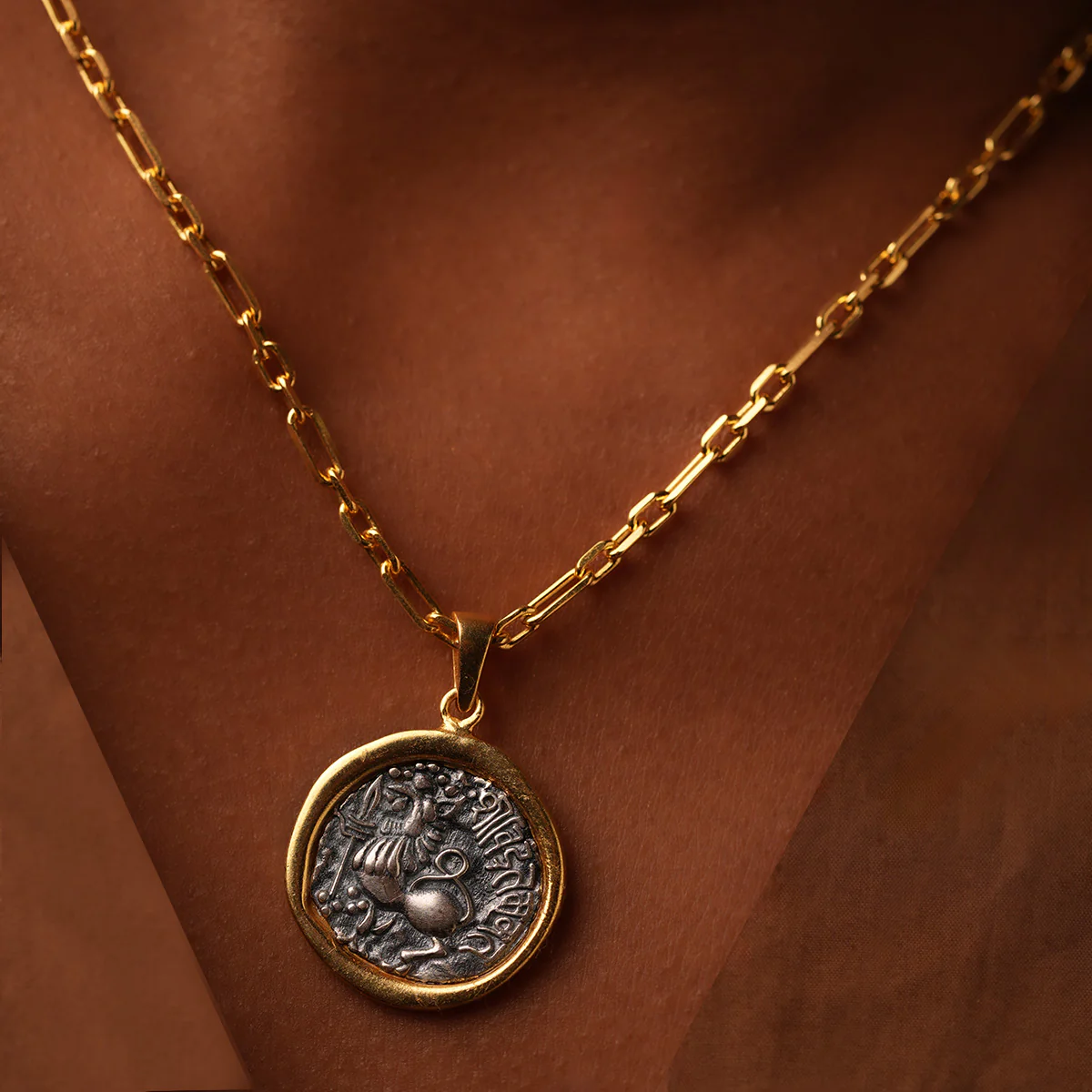 Kadamba Simha Silver Pendant with Chain by MOHA - Image 2