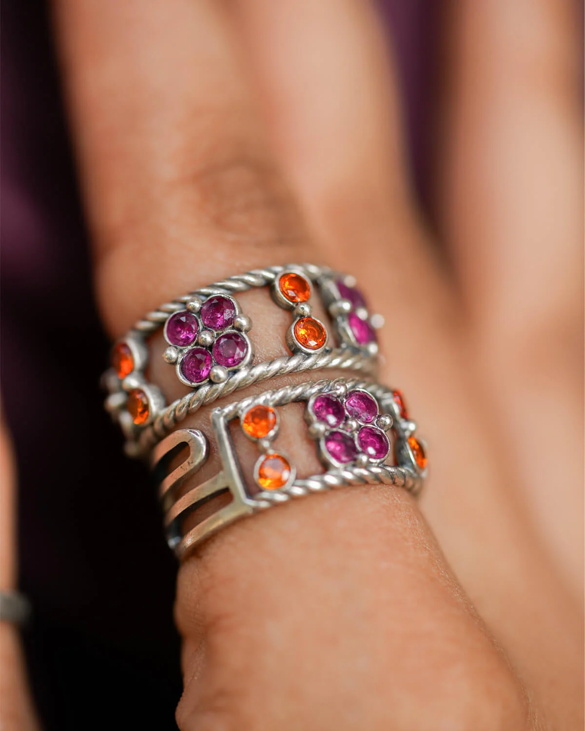 Sitabo Silver Finger Ring by Moha - Image 3