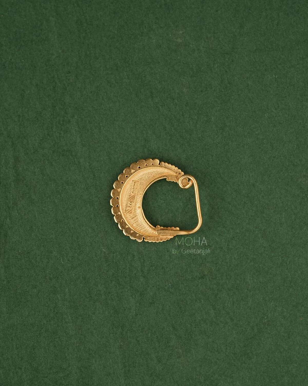 Tara Silver Nath Gold Plated (Clip on, Left) by MOHA - Image 6