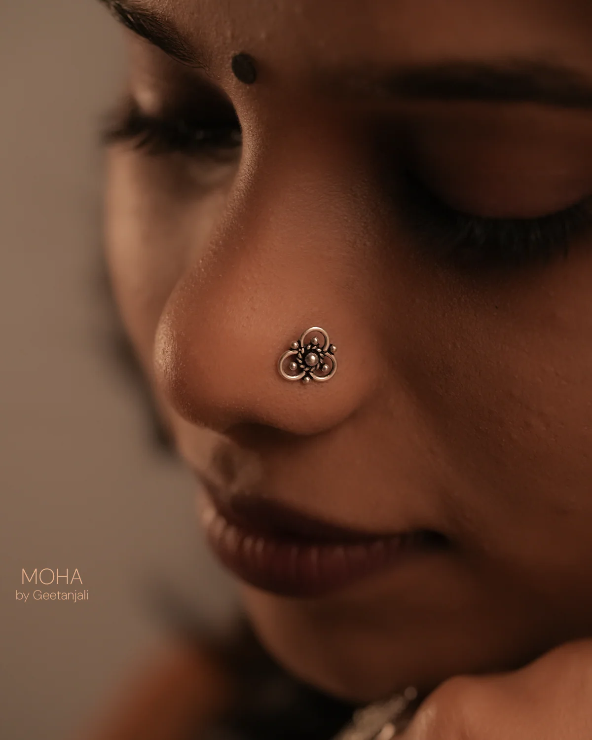 Taruni Silver Nosepin by MOHA - Image 2