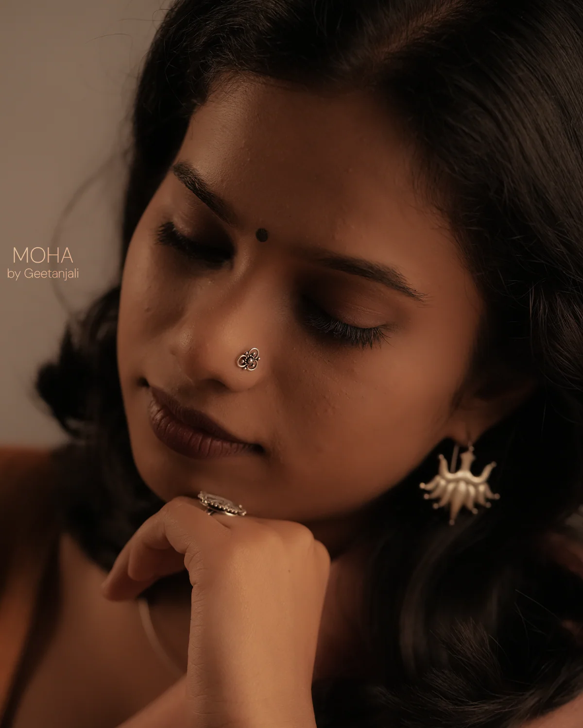 Taruni Silver Nosepin by MOHA - Image 5