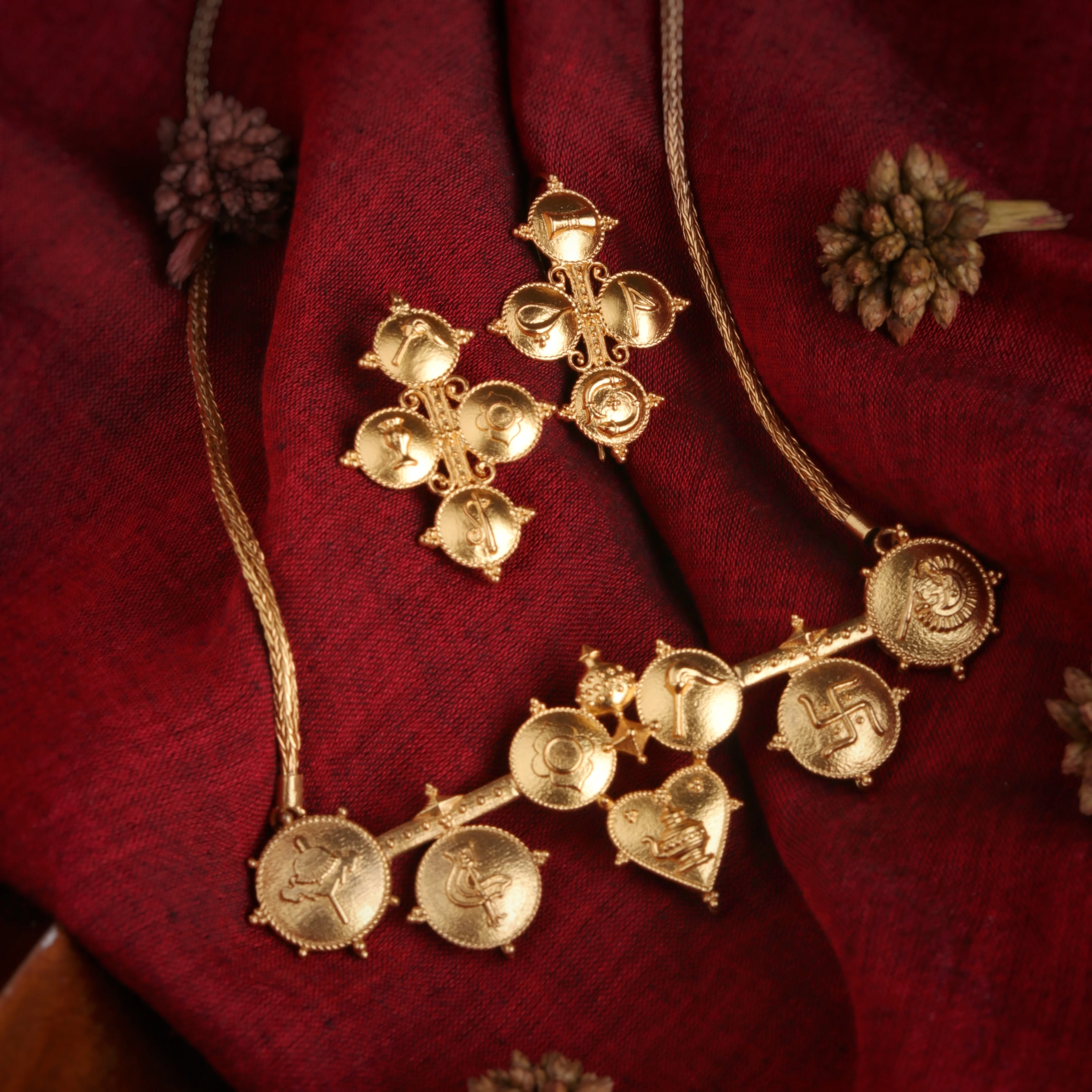 Tatva Gold Plated Silver Necklace By Moha - Image 3