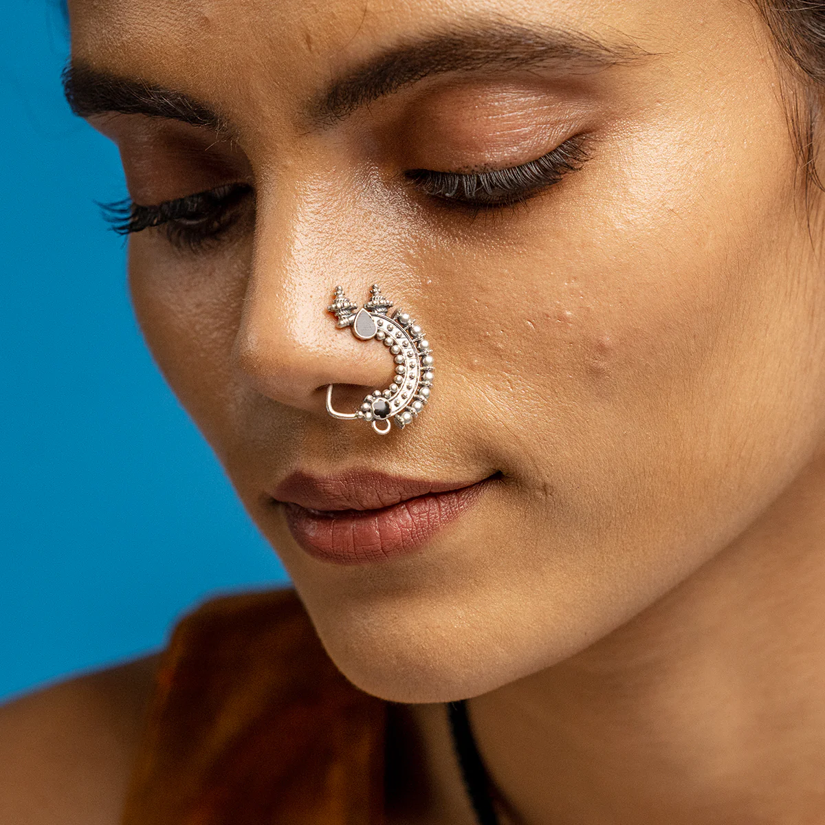 Temple Silver Nath Black (Clip On, Left) by MOHA - Image 2