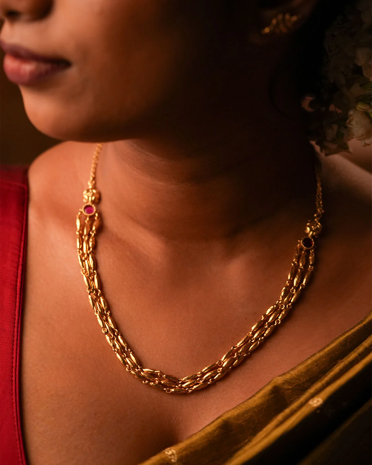 The Tandul Mani Haar by Moha (Gold Plated)