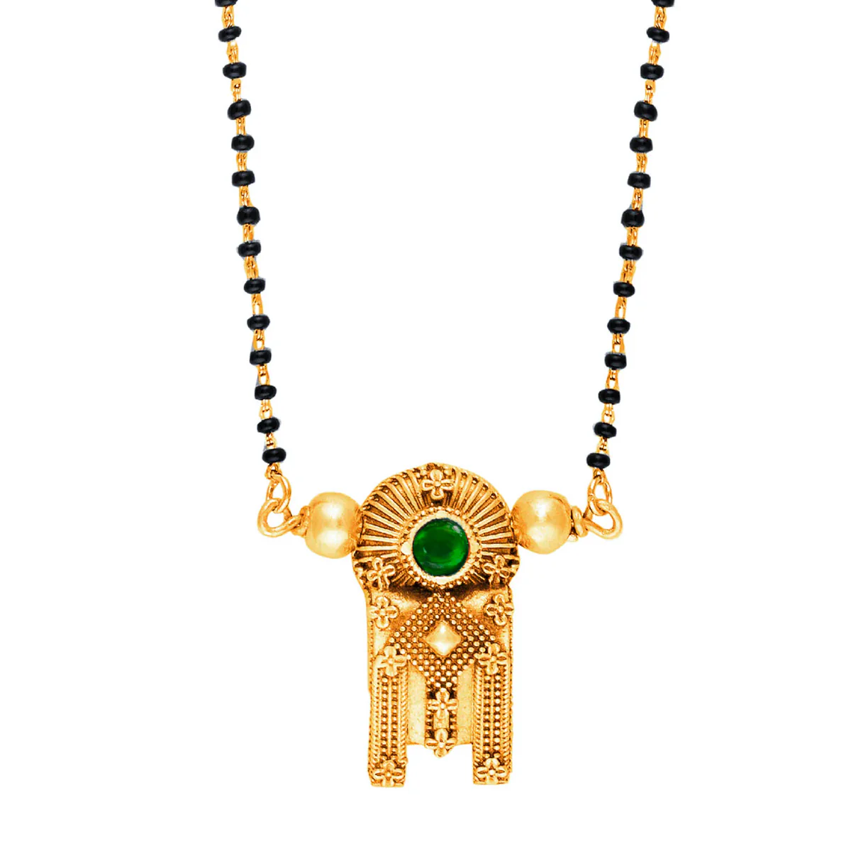 Thoppa Taali Silver Pendant with Mangalsutra [ Gold Plated] by MOHA - Image 3