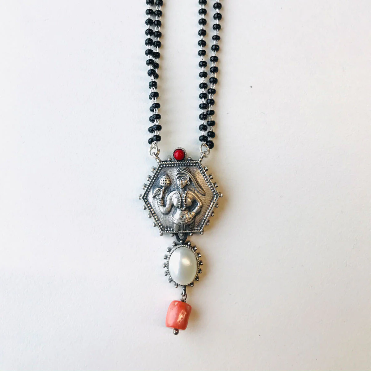 Tribal Queen Silver Mangalsutra by MOHA - Image 5