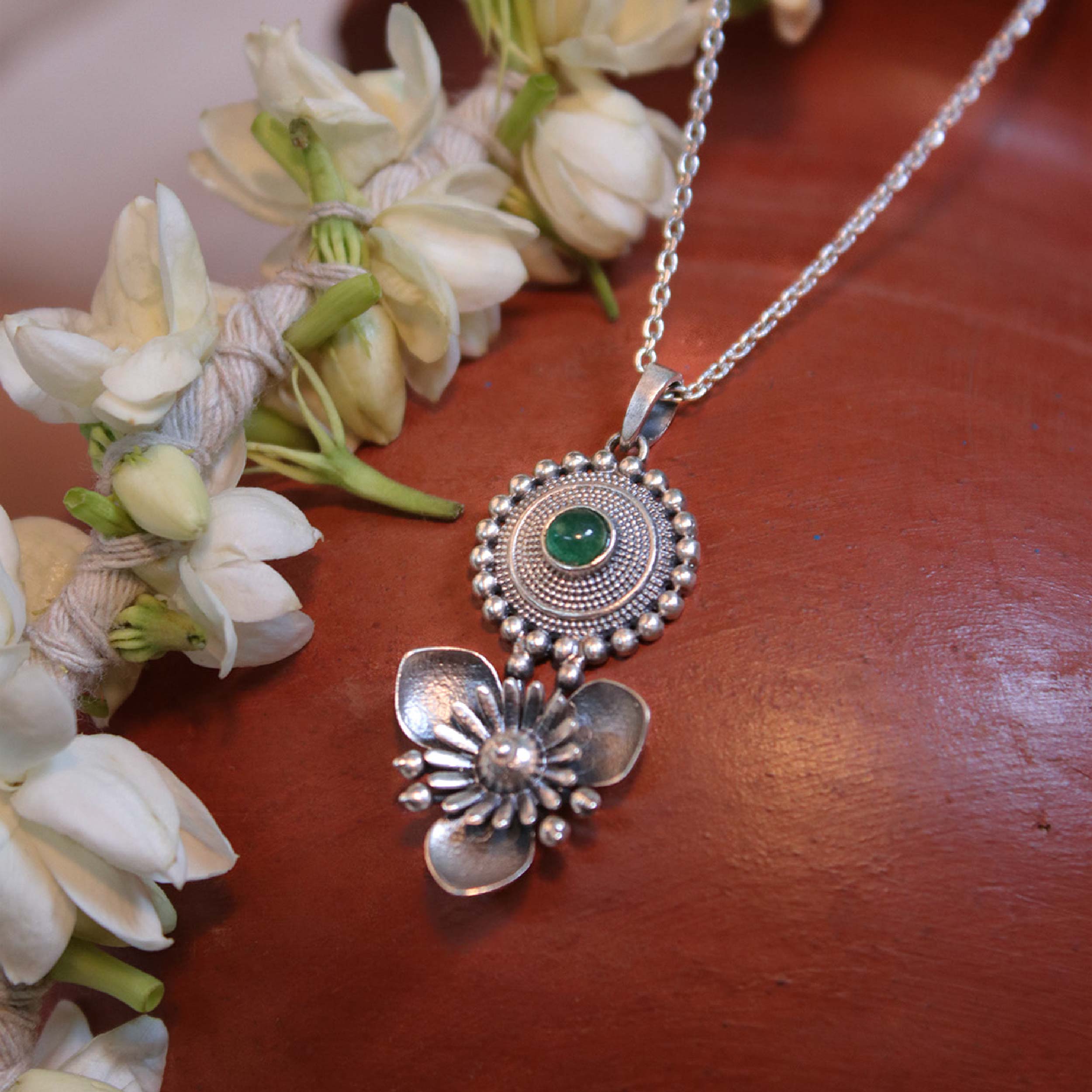 Triloki Abha Silver Chain Pendant by MOHA - Image 5