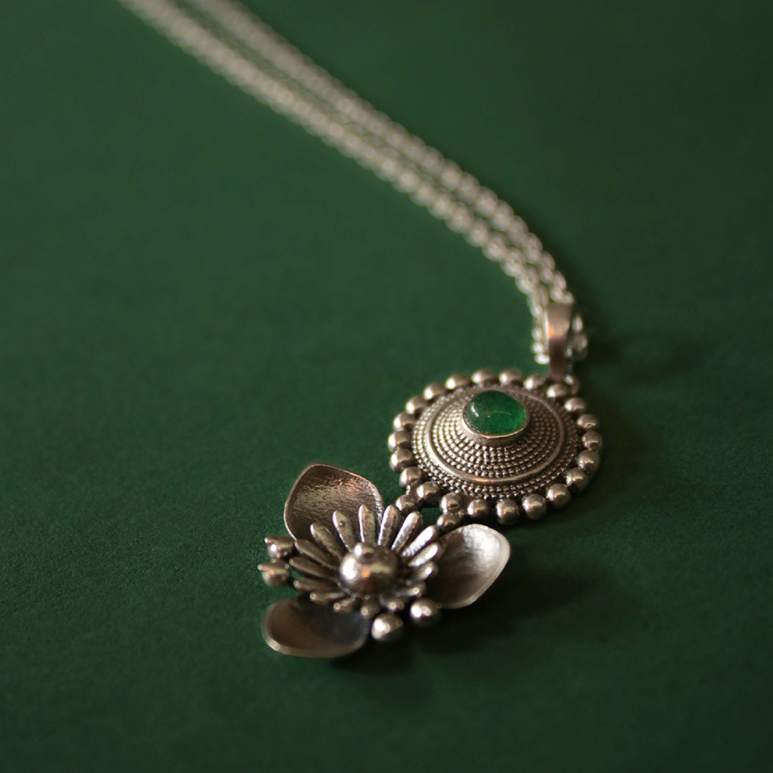 Triloki Abha Silver Chain Pendant by MOHA - Image 6