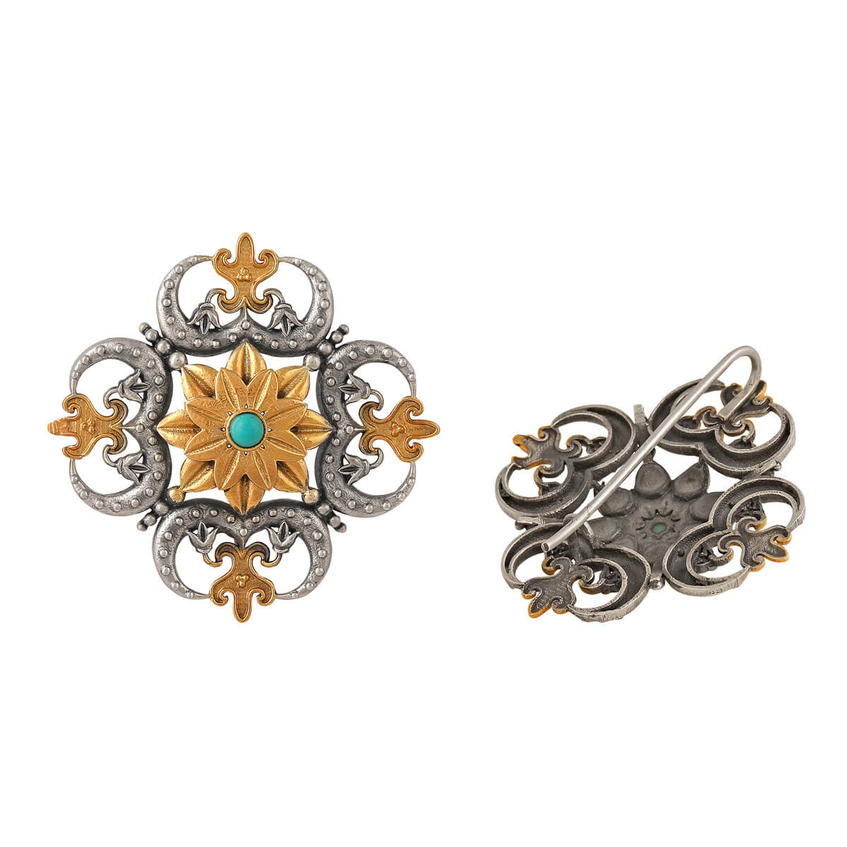 Triratna mandala Silver Earring by MOHA - Image 6