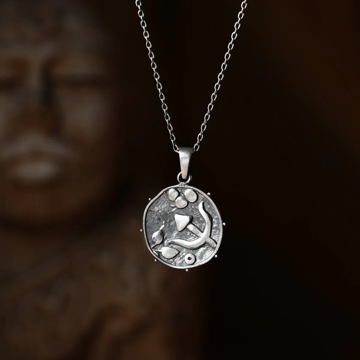 Trishul Silver Pendant by Moha (Only Pendant) - Image 3