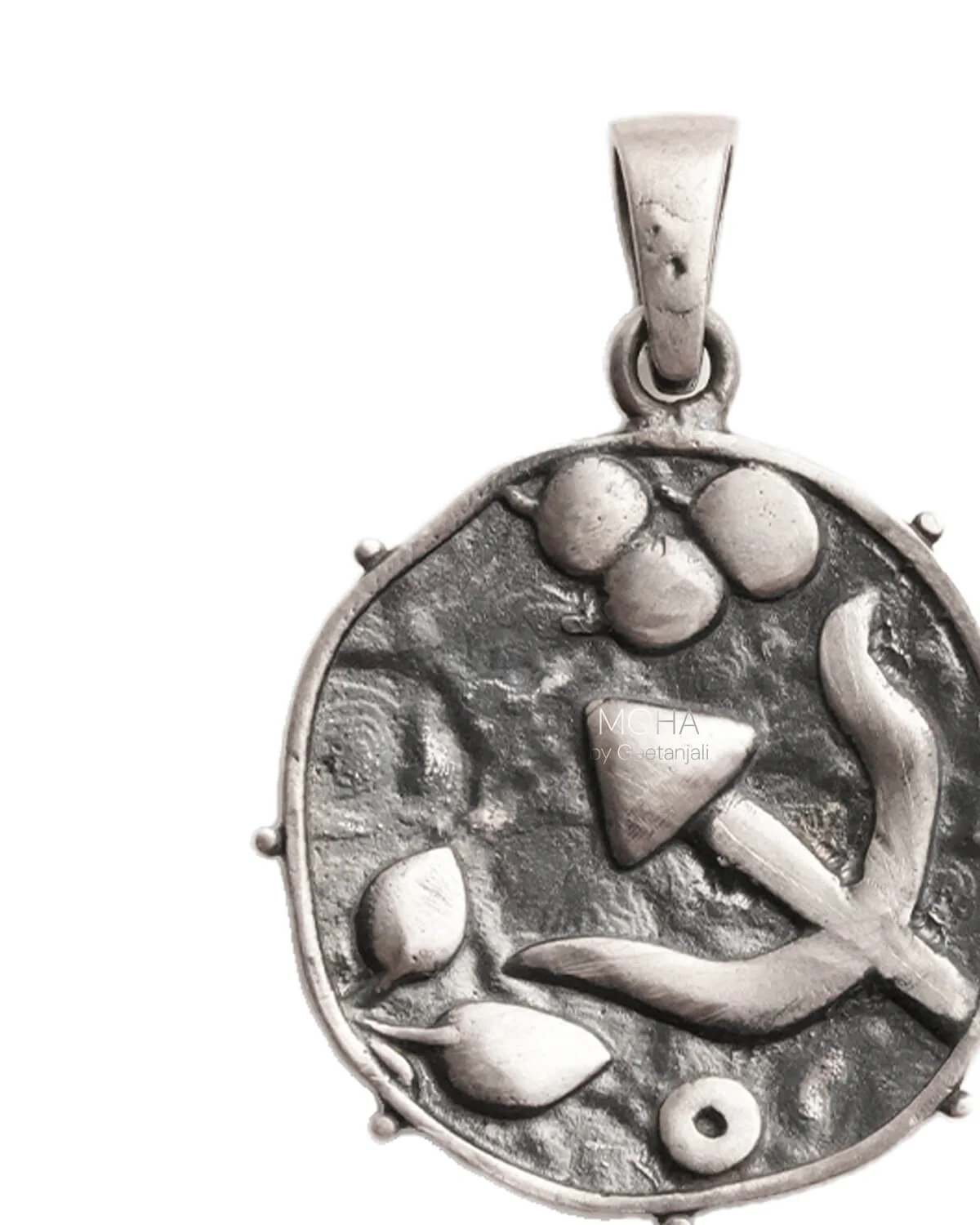 Trishul Silver Pendant by Moha (Only Pendant) - Image 5