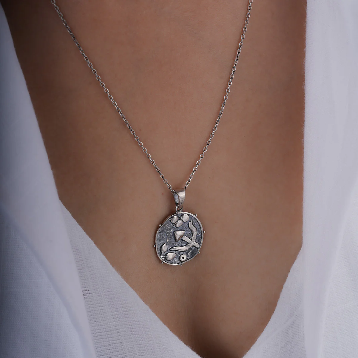 Trishul Silver Pendant with Chain by MOHA - Image 5