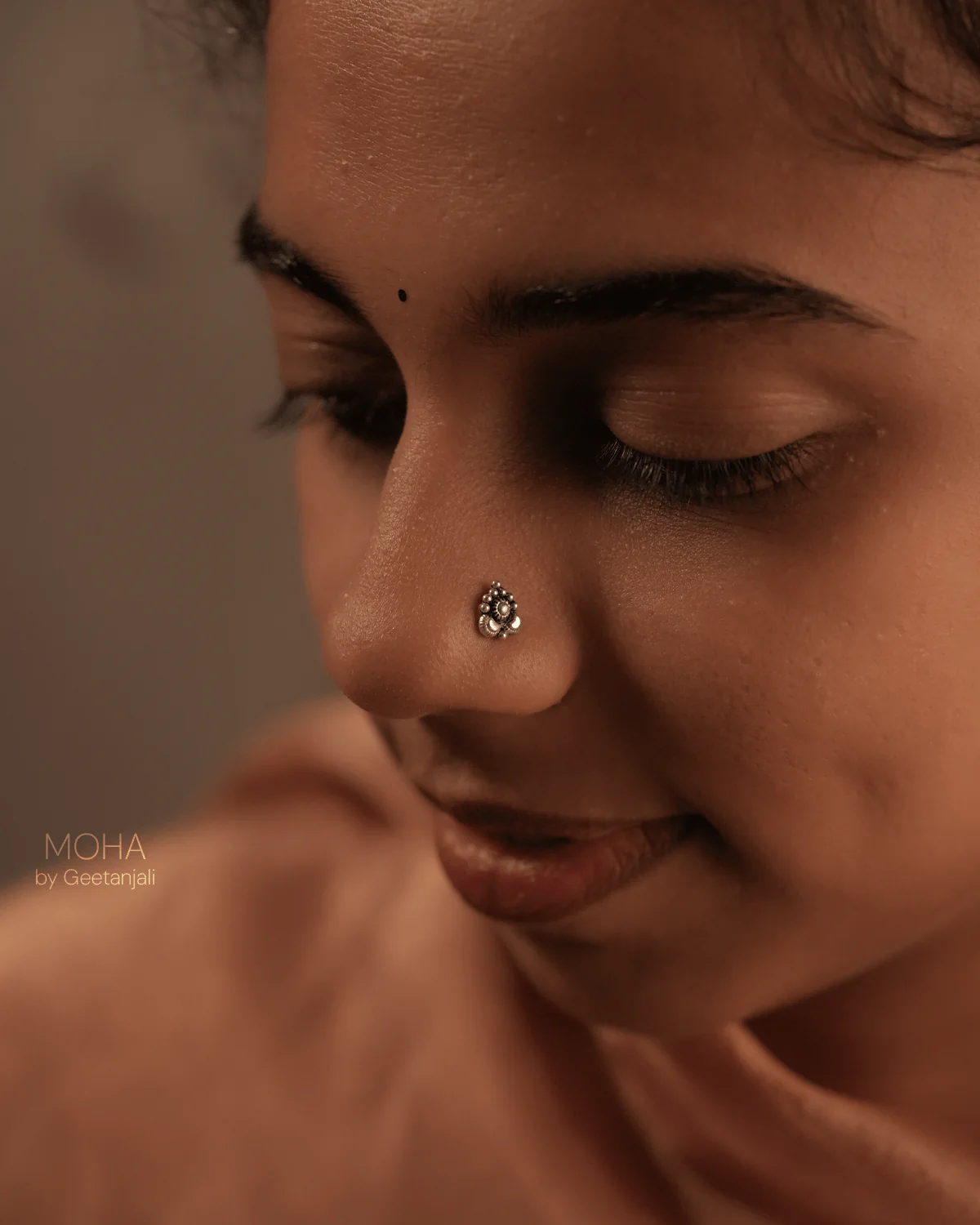 Tulika Silver Nosepin by MOHA - Image 5