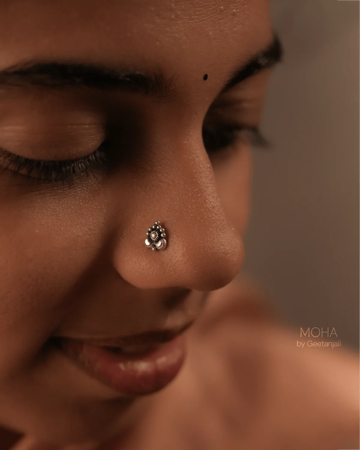 Tulika Silver Nosepin by MOHA - Image 6
