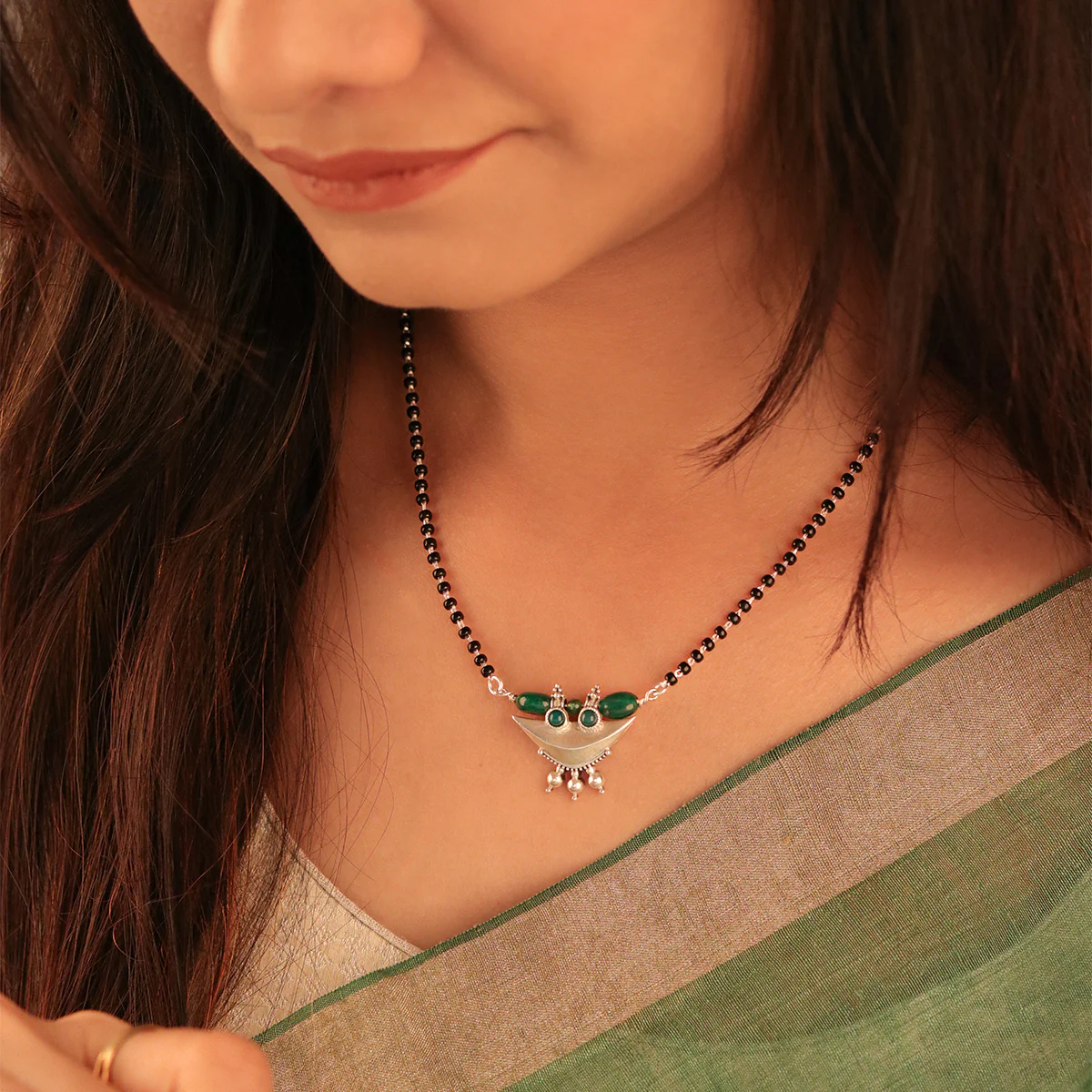 Uroo Silver Mangalsutra by Moha - Image 3