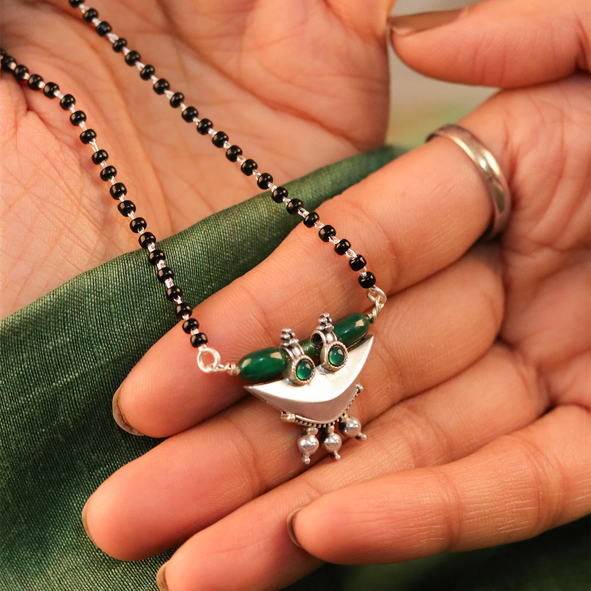 Uroo Silver Mangalsutra by Moha - Image 7
