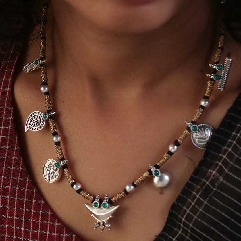 Uroo Silver Necklace by MOHA - Image 5