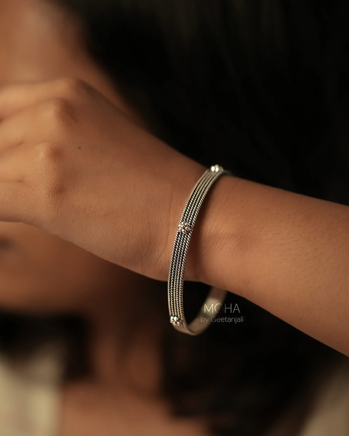 Vaidehi Silver Bangle by MOHA - Image 3
