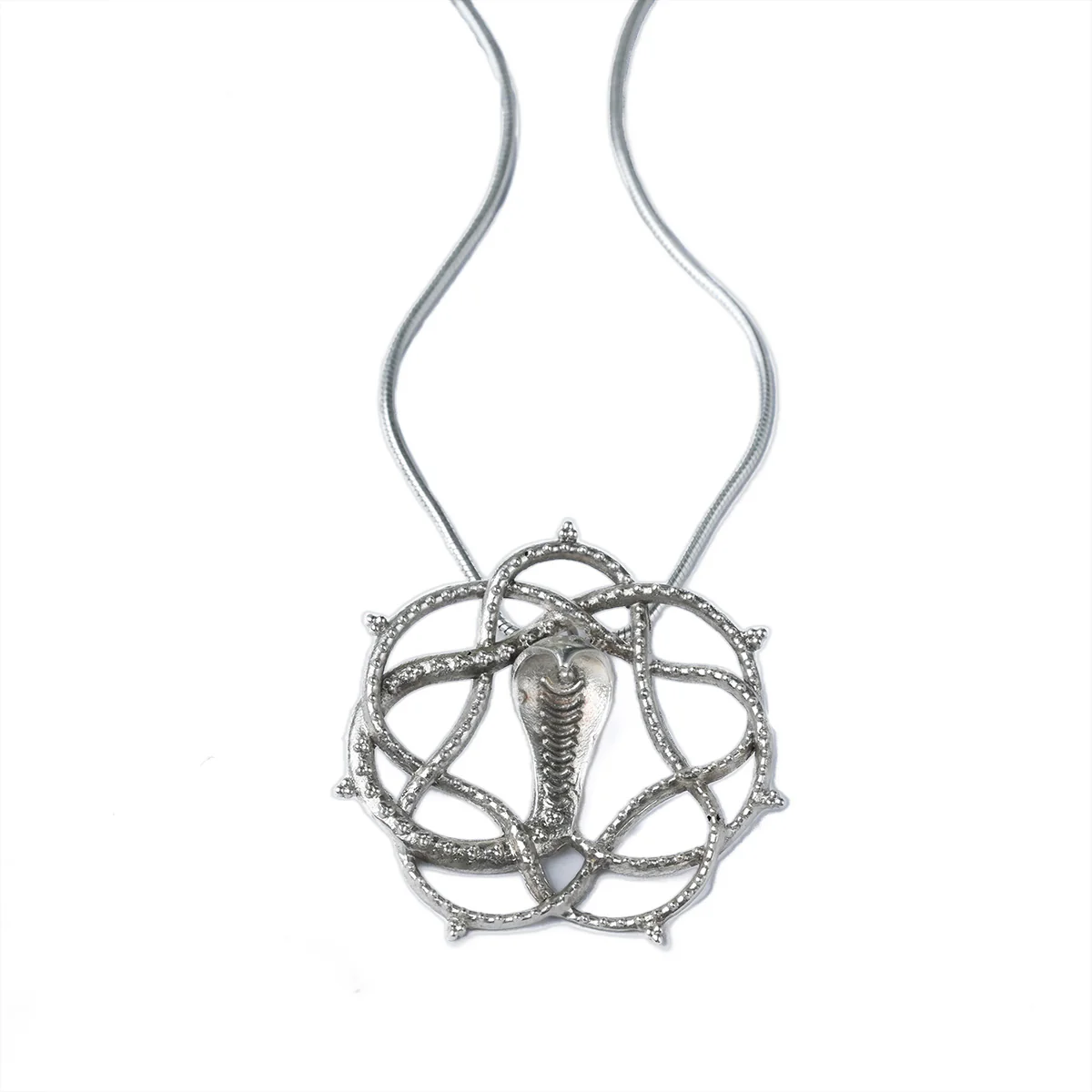 Vasuki Silver Chain Pendant (Necklace) by Moha - Image 6