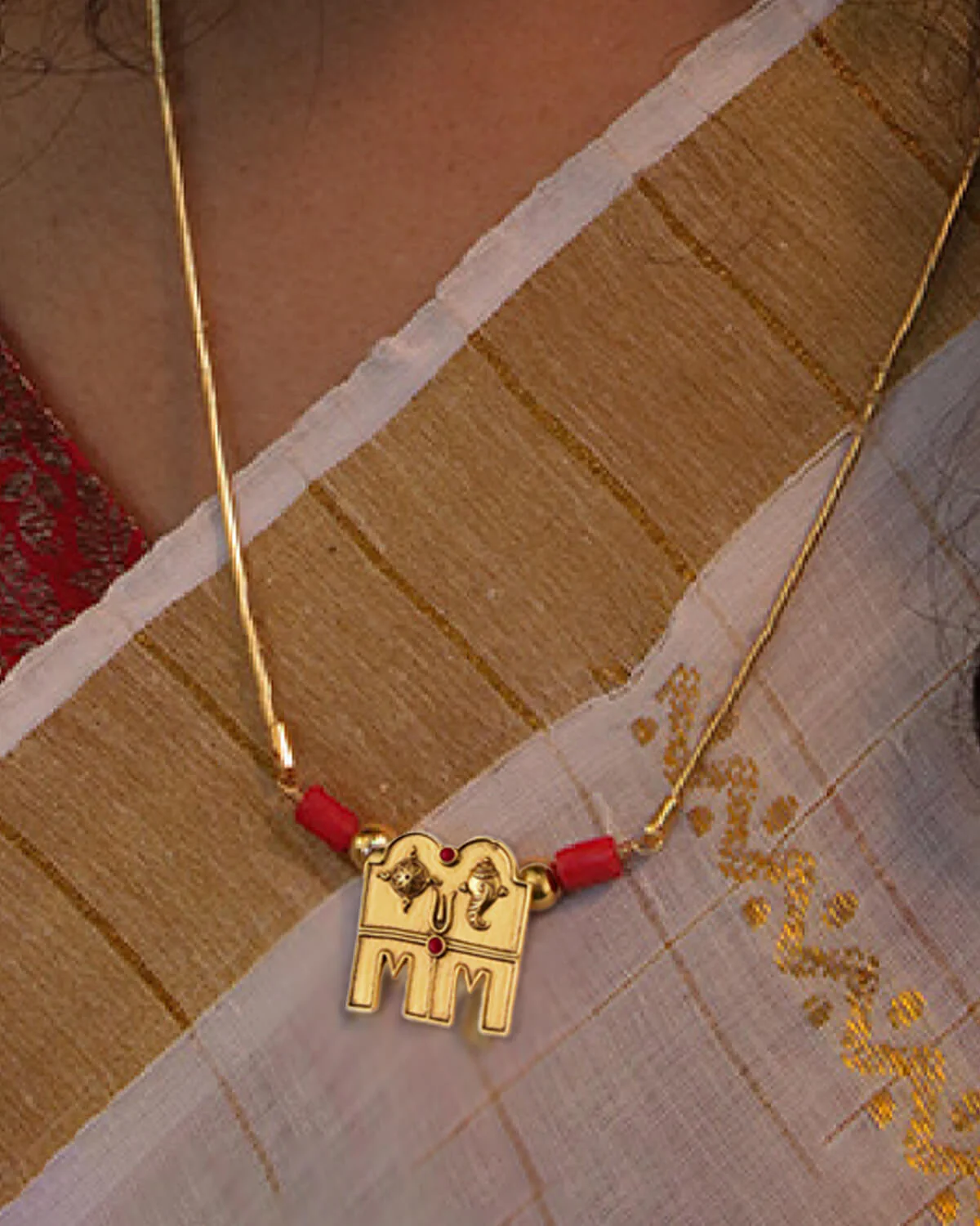 Venkatesh Taali Silver Chain (Gold Plated) by MOHA - Image 3
