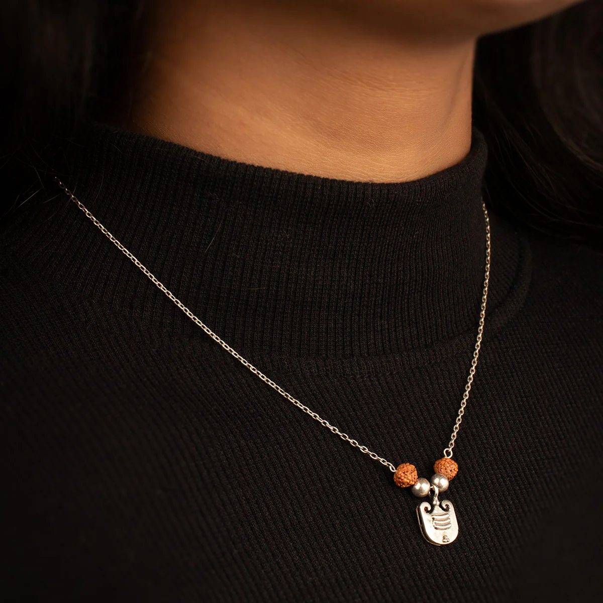 Vibhuti Charms Silver Necklace by Moha - Image 3