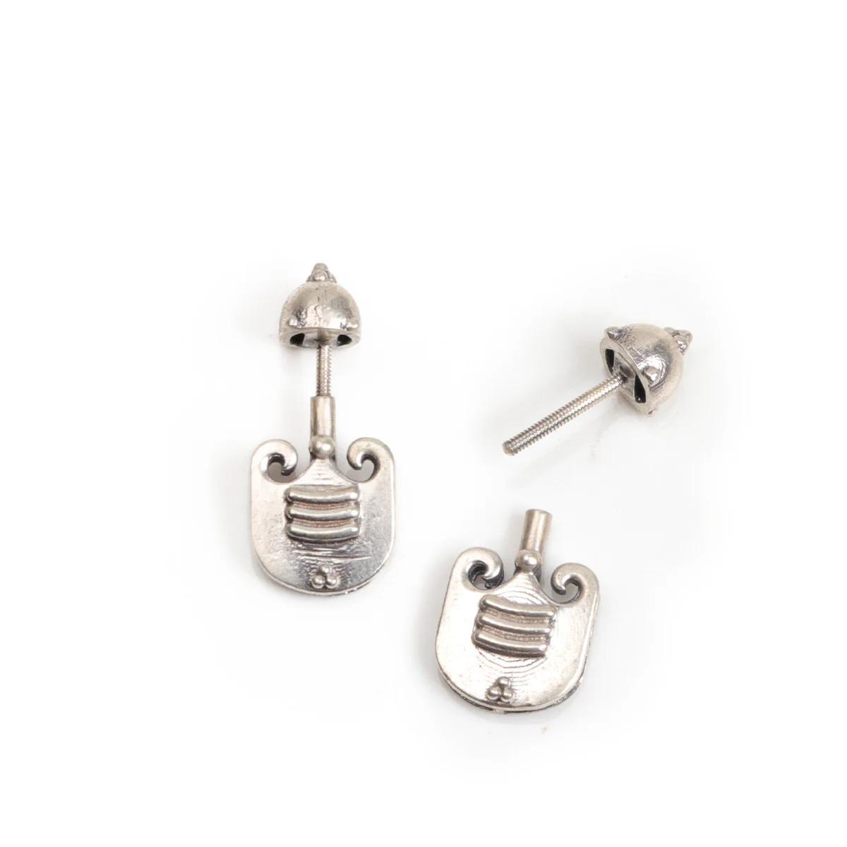 Vibhuti Silver Bugadi - Pierced, Small by MOHA - Image 5