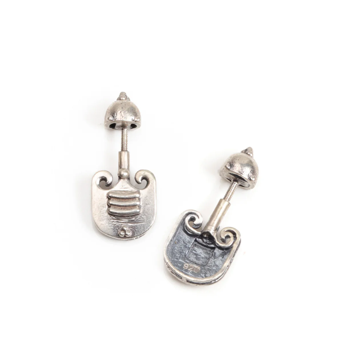 Vibhuti Silver Bugadi - Pierced, Small by MOHA - Image 6
