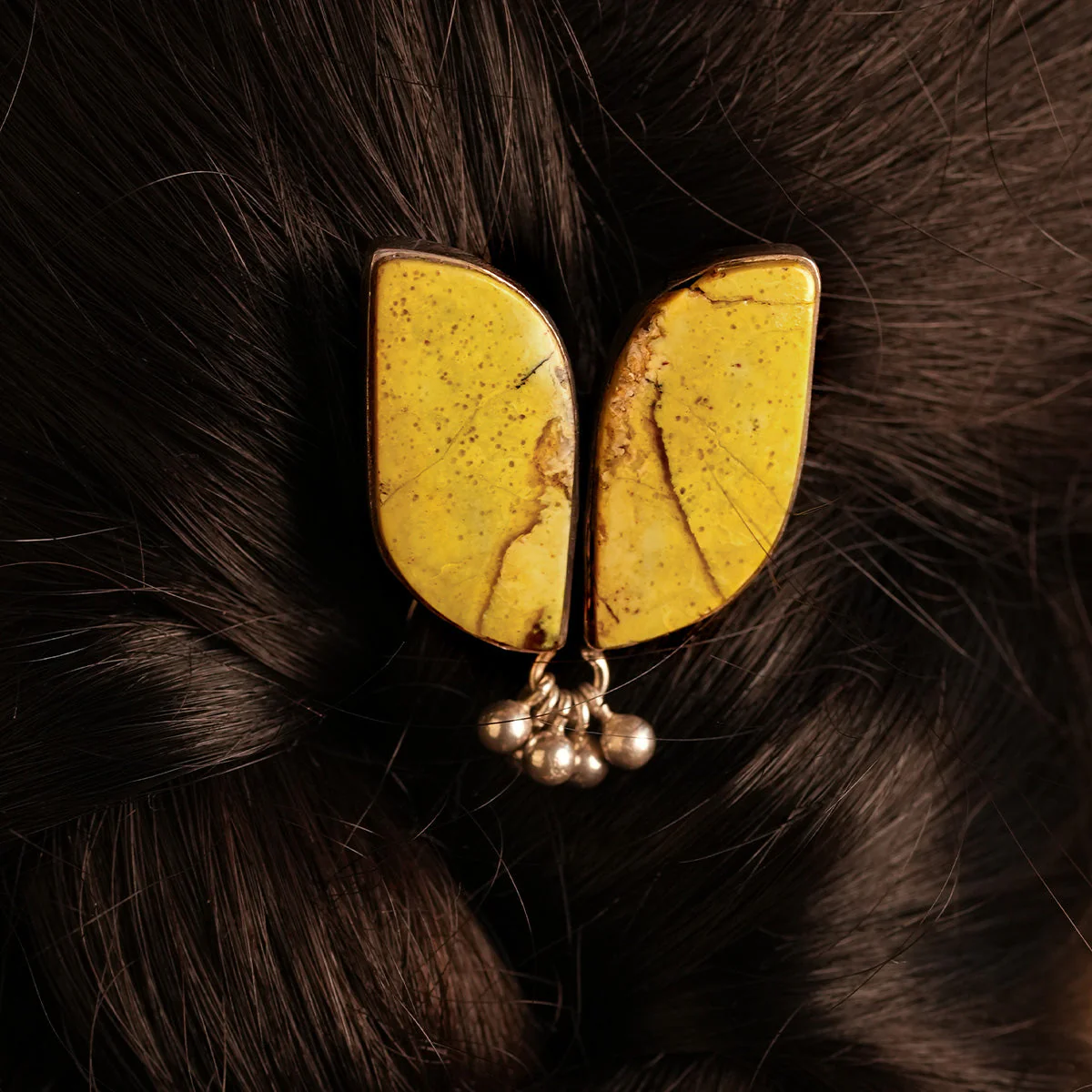 Vrinda Silver Hairpin by MOHA - Image 4