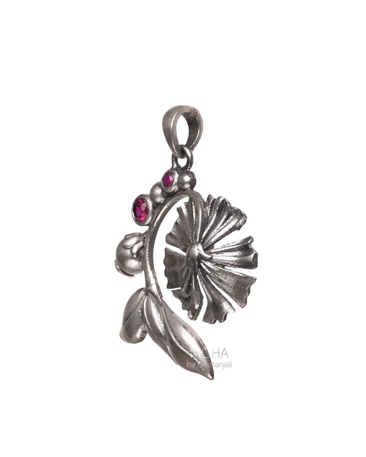 William Morris - Bloom Lily Silver Pendant by Moha (Only Pendant) - Image 4