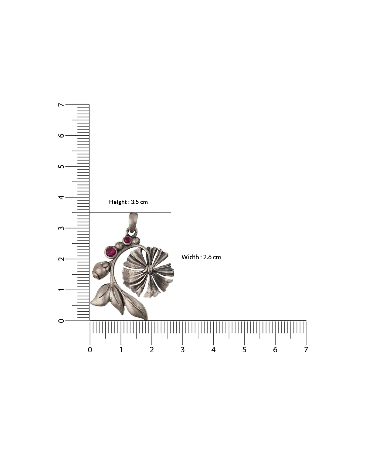 William Morris - Bloom Lily Silver Pendant by Moha (Only Pendant) - Image 6