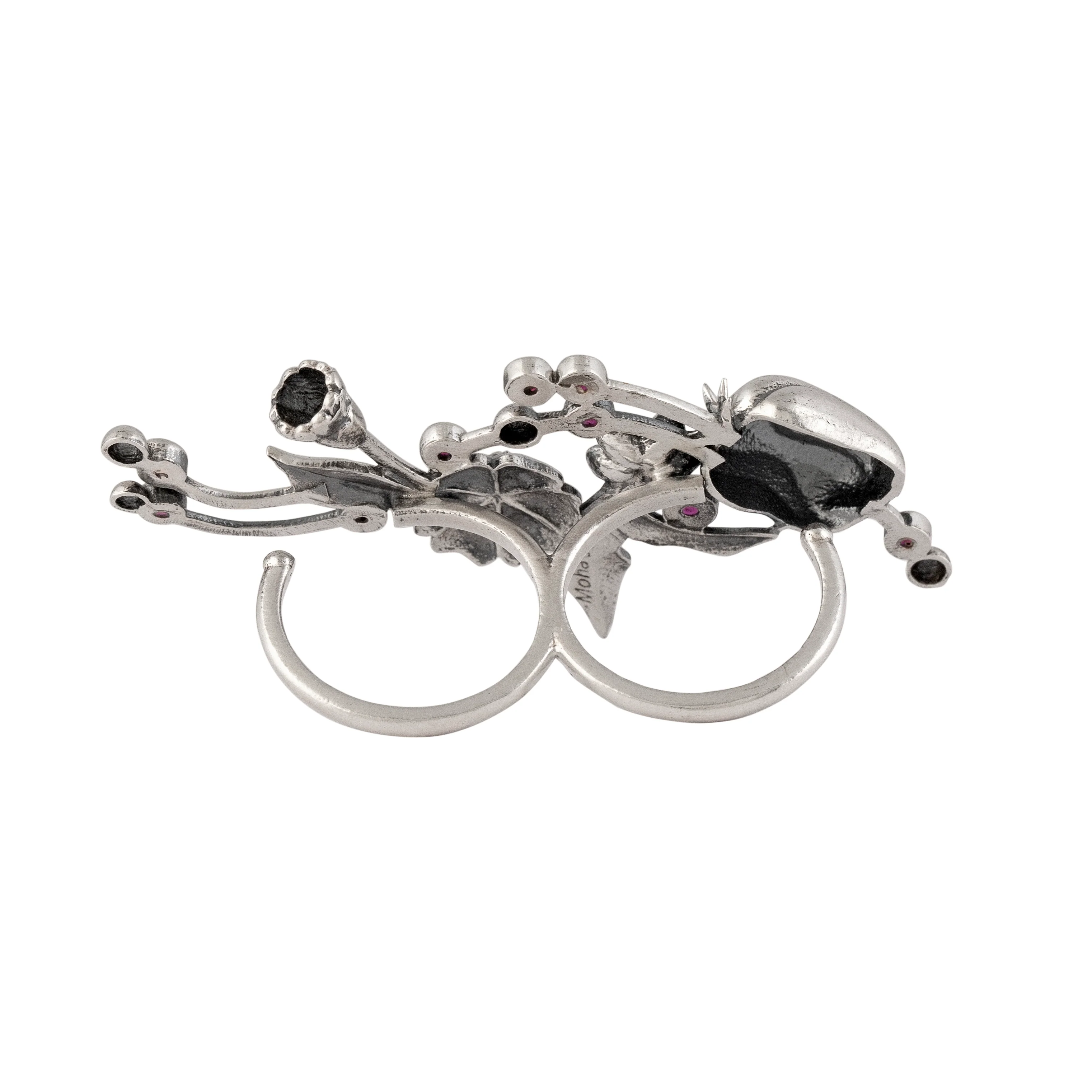 William Morris - Blossom Pod Silver Finger Ring by Moha - Image 5