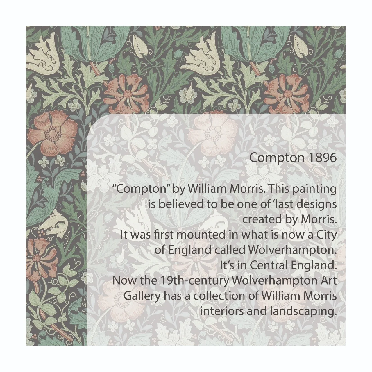 William Morris - Compton Garland Silver Earrings by Moha - Image 5