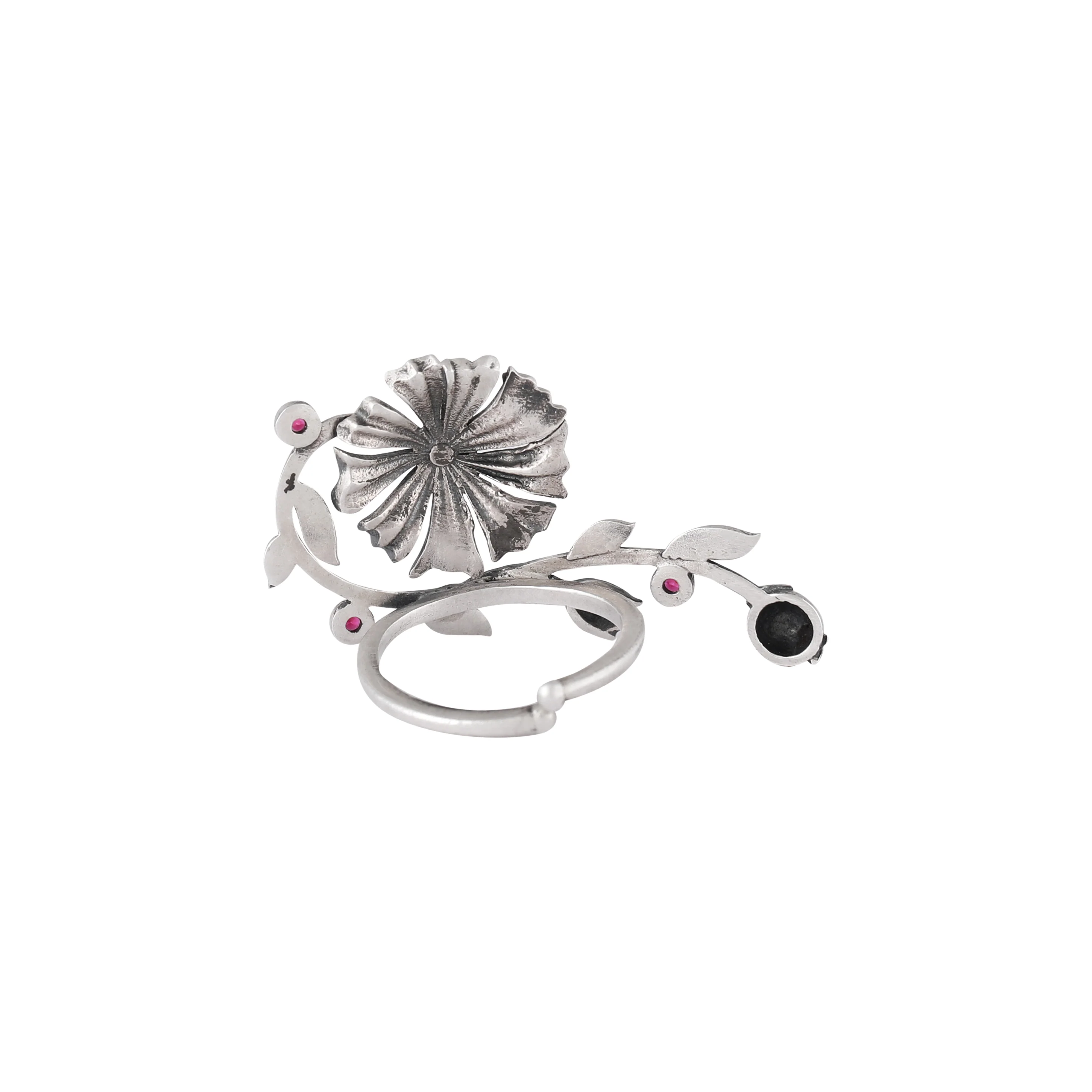 William Morris - Creeper Lilly Silver Finger Ring by Moha - Image 6