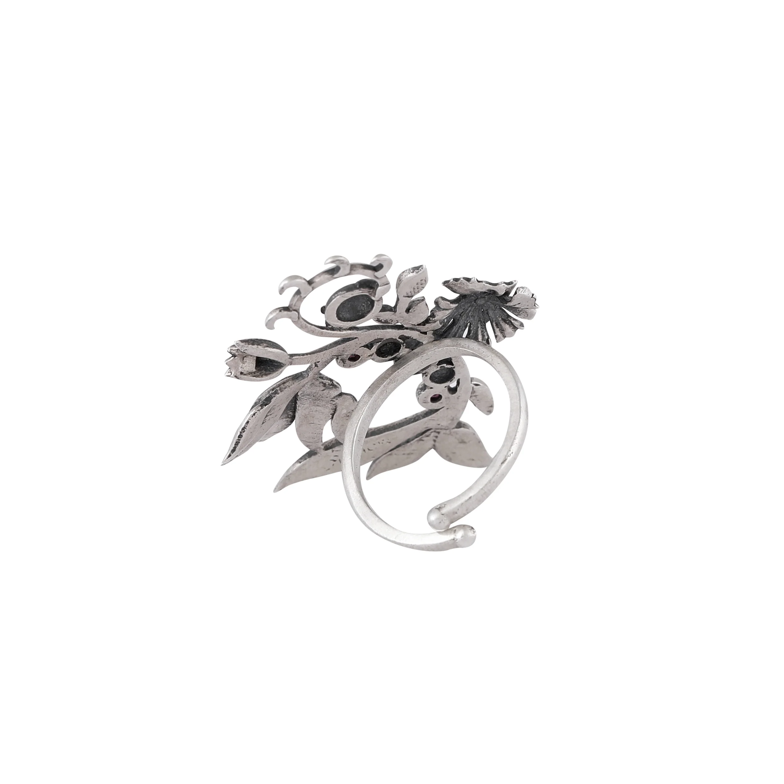 William Morris - Lilly Growing Silver Finger Ring by Moha - Image 4
