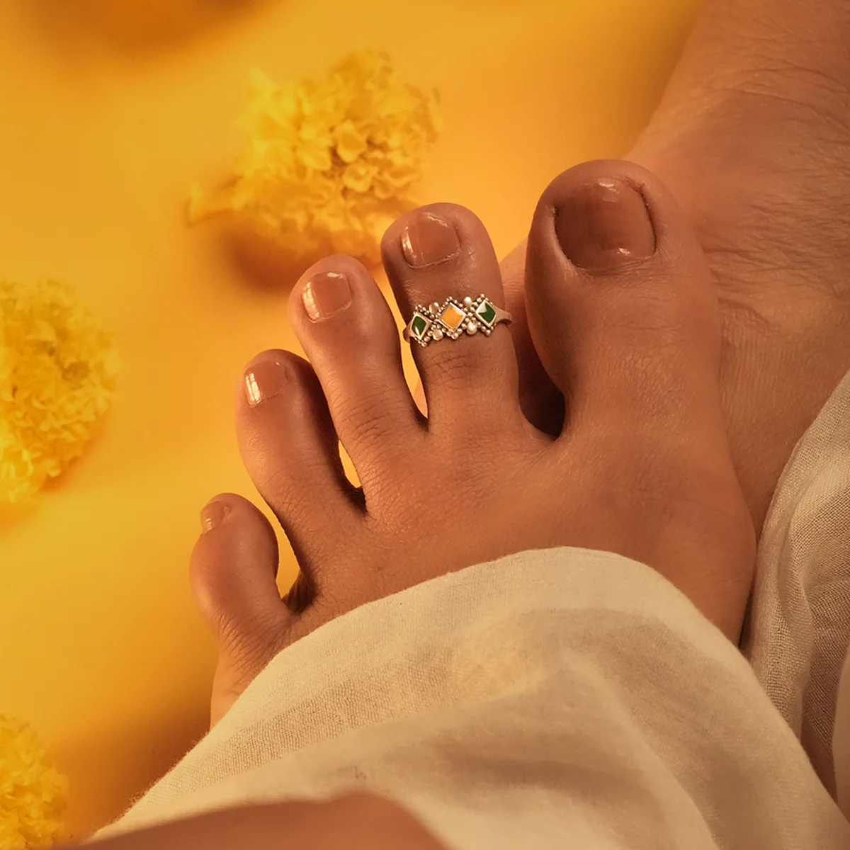Yashvi Silver Toe Rings by MOHA - Image 4
