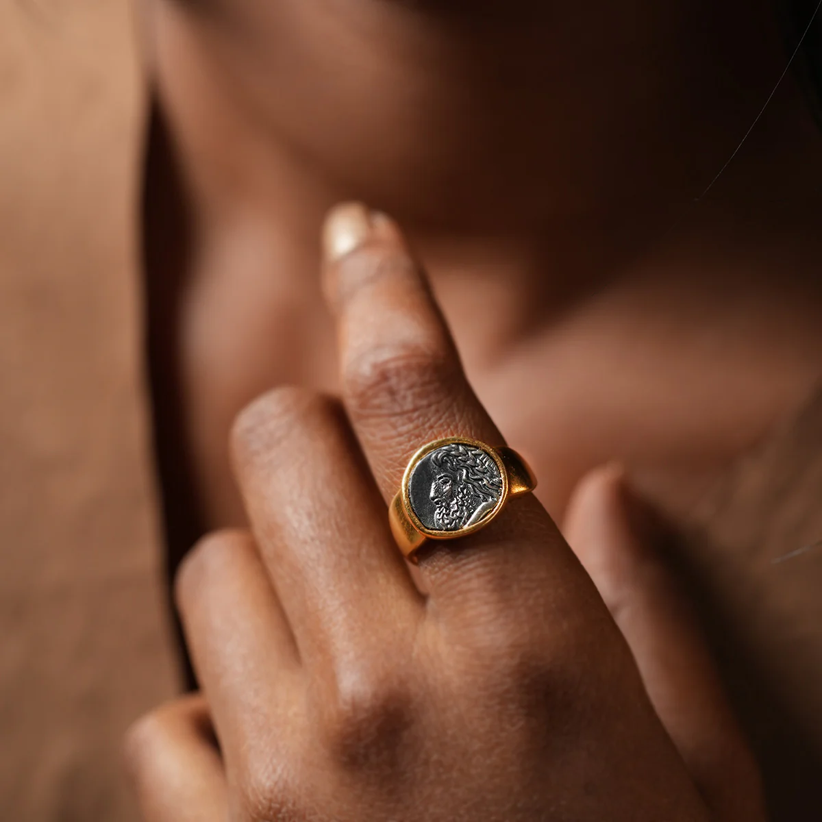 Zeus Silver Finger Ring by MOHA - Image 2