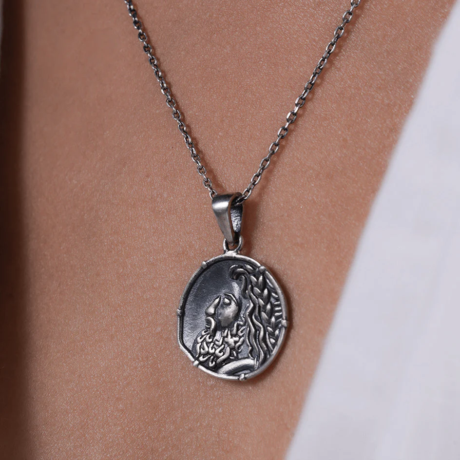 Zeus Silver Pendant with Chain by MOHA - Image 5