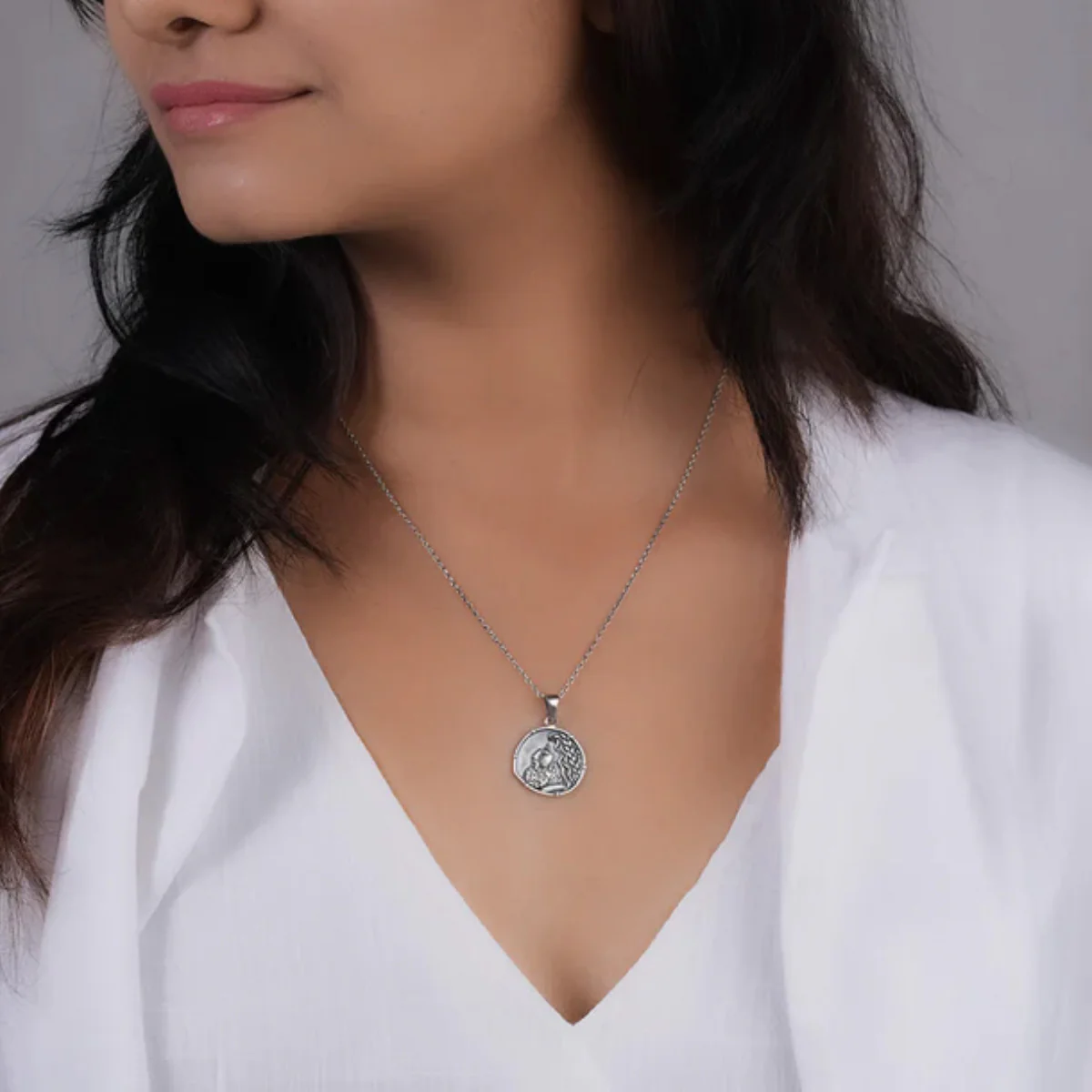 Zeus Silver Pendant with Chain by MOHA - Image 6